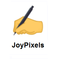 Writing Hand on JoyPixels