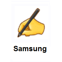 Writing Hand on Samsung