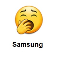 Yawning Face on Samsung