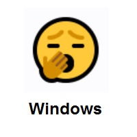 Yawning Face on Microsoft Windows