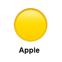 Yellow Circle on Apple iOS
