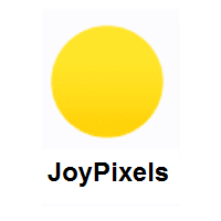 Yellow Circle on JoyPixels