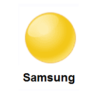 Yellow Circle on Samsung