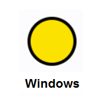 Yellow Circle on Microsoft Windows