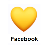 Yellow Heart on Facebook