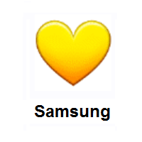 Yellow Heart on Samsung