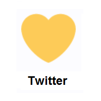 Yellow Heart on Twitter Twemoji