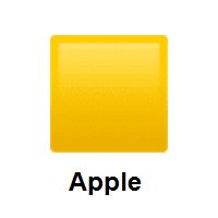 Yellow Square on Apple iOS