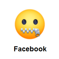 Zipper-Mouth Face on Facebook