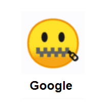 Zipper-Mouth Face on Google Android