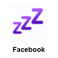 Sleeping Symbol ZZZ on Facebook