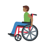 Man In Manual Wheelchair: Medium-dark Skin Tone Twitter