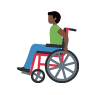 Man In Manual Wheelchair: Dark Skin Tone Twitter