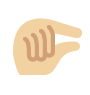 Pinching Hand: Medium-Light Skin Tone on Twitter