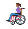 Woman In Manual Wheelchair: Medium-dark Skin Tone Twitter