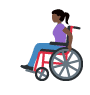Woman In Manual Wheelchair: Dark Skin Tone Twitter