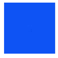 Blue Square: Medium Colored