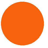 Orange Circle: Medium-Dark Colored