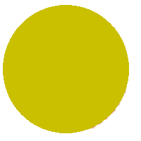 Yellow Circle: Light Green Colored