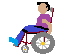 Man In Manual Wheelchair: Medium Skin Tone