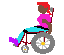 Woman In Manual Wheelchair: Dark Skin Tone