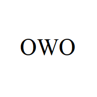 Cute Emoticon with Latin capital letters O and W