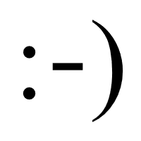 Smiley Face with nose Emoticon