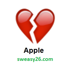 Broken Heart on Apple iOS 8.3