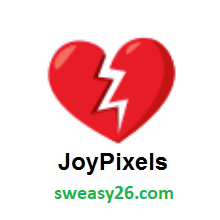 Broken Heart on JoyPixels 3.0