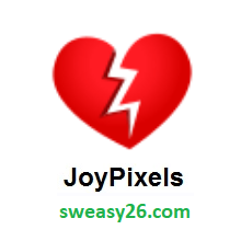 Broken Heart on JoyPixels 4.0