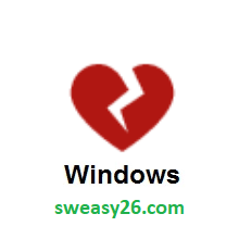 Broken Heart on Microsoft Windows 8.1
