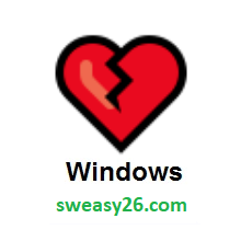 Broken Heart on Microsoft Windows 10 Anniversary Update