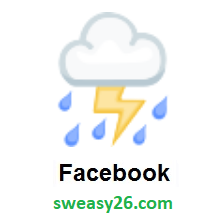 Cloud With Lightning And Rain on Facebook 2.0