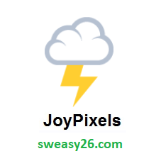 Cloud With Lightning on JoyPixels 2.0