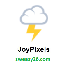 Cloud With Lightning on JoyPixels 2.2