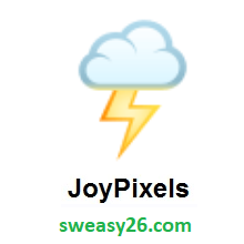 Cloud With Lightning on JoyPixels 4.0