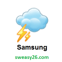 Cloud With Lightning on Samsung TouchWiz 7.0