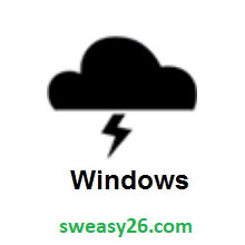 Cloud With Lightning on Microsoft Windows 10