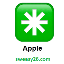 Eight Spoked Asterisk on Apple iOS 10.2