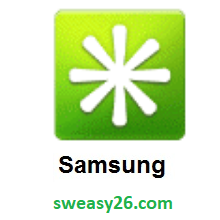 Eight Spoked Asterisk on Samsung One UI 1.0