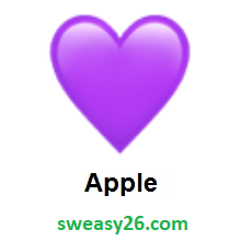 Purple Heart on Apple iOS 10.2