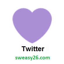 Purple Heart on Twitter Twemoji 1.0