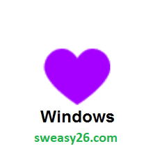 Purple Heart on Microsoft Windows 8.1