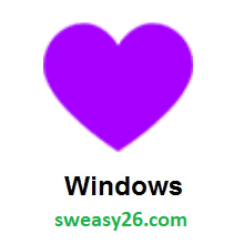 Purple Heart on Microsoft Windows 10