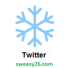 Snowflake on Twitter Twemoji 1.0