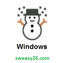Snowman on Microsoft Windows 8.1
