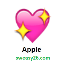 Sparkling Heart on Apple iOS 8.3