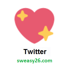 Sparkling Heart on Twitter Twemoji 1.0