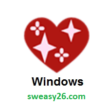 Sparkling Heart on Microsoft Windows 10