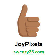 Thumbs Up: Medium-Dark Skin Tone on JoyPixels 2.0
